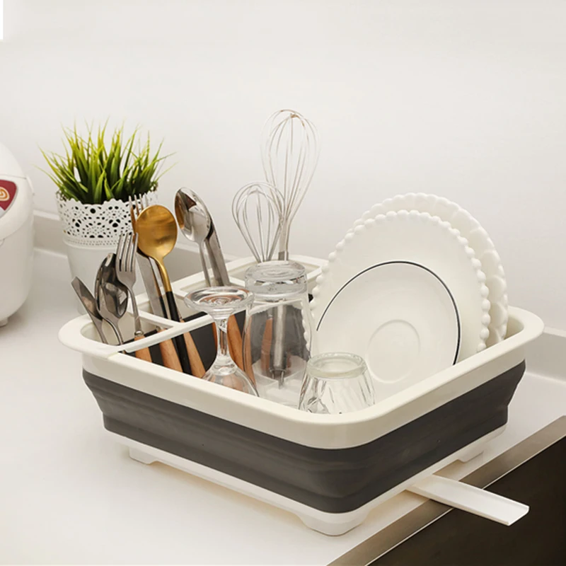 

Kitchen Plate Bowl Storage Dish Rack Storage Holder Sink Shelf Organizer Kitchen Accessory Stackable Plate Dish Organizer