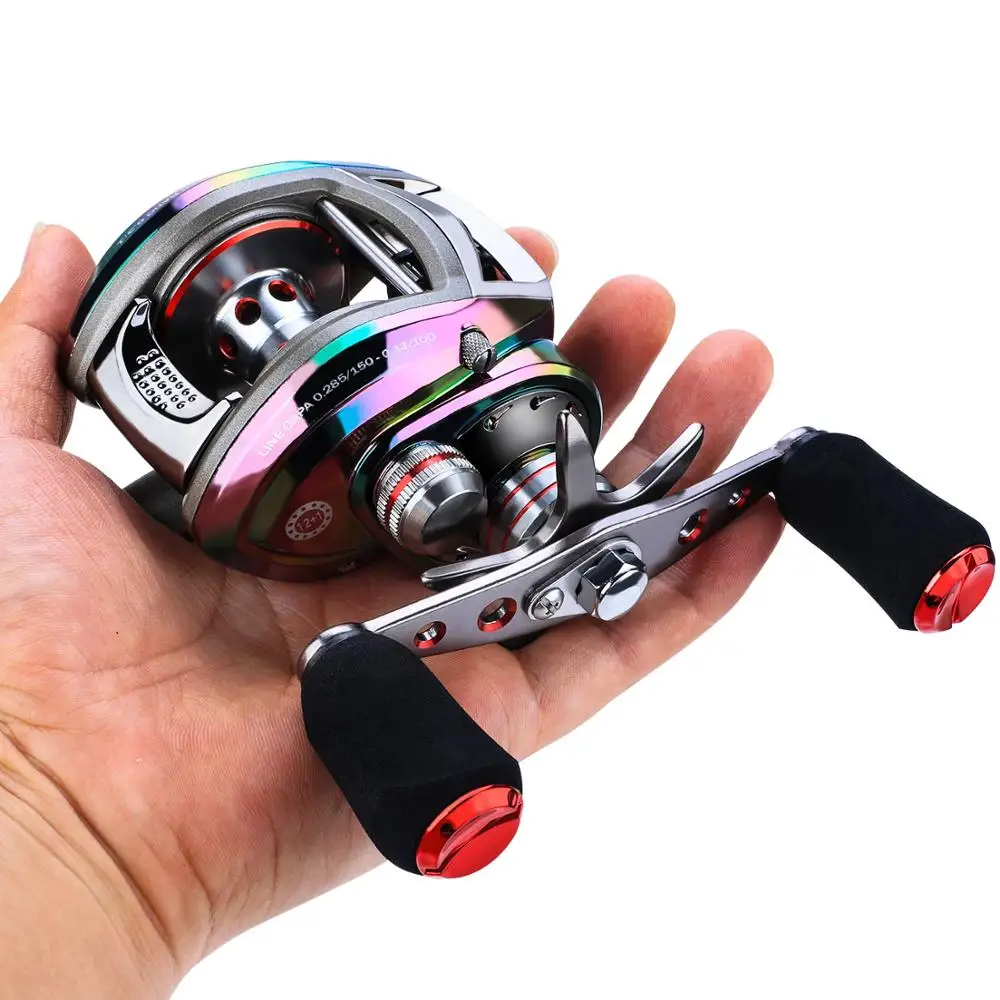 Sougayilang 12+1BB Centrifugal Magnetic Brake System Fishing Reel Strong Drag Power 10kg Carp Colorful Wheels | Спорт и развлечения