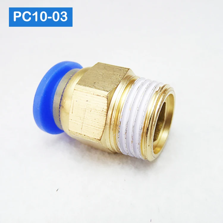 10 шт. BSPT PC6-01 PC6-02 PC8-02 PC4-m5 PC10-02 воздуха коннектор мужской шланг фитинги прямой пуш-ап в фитинги для пневматического соединения