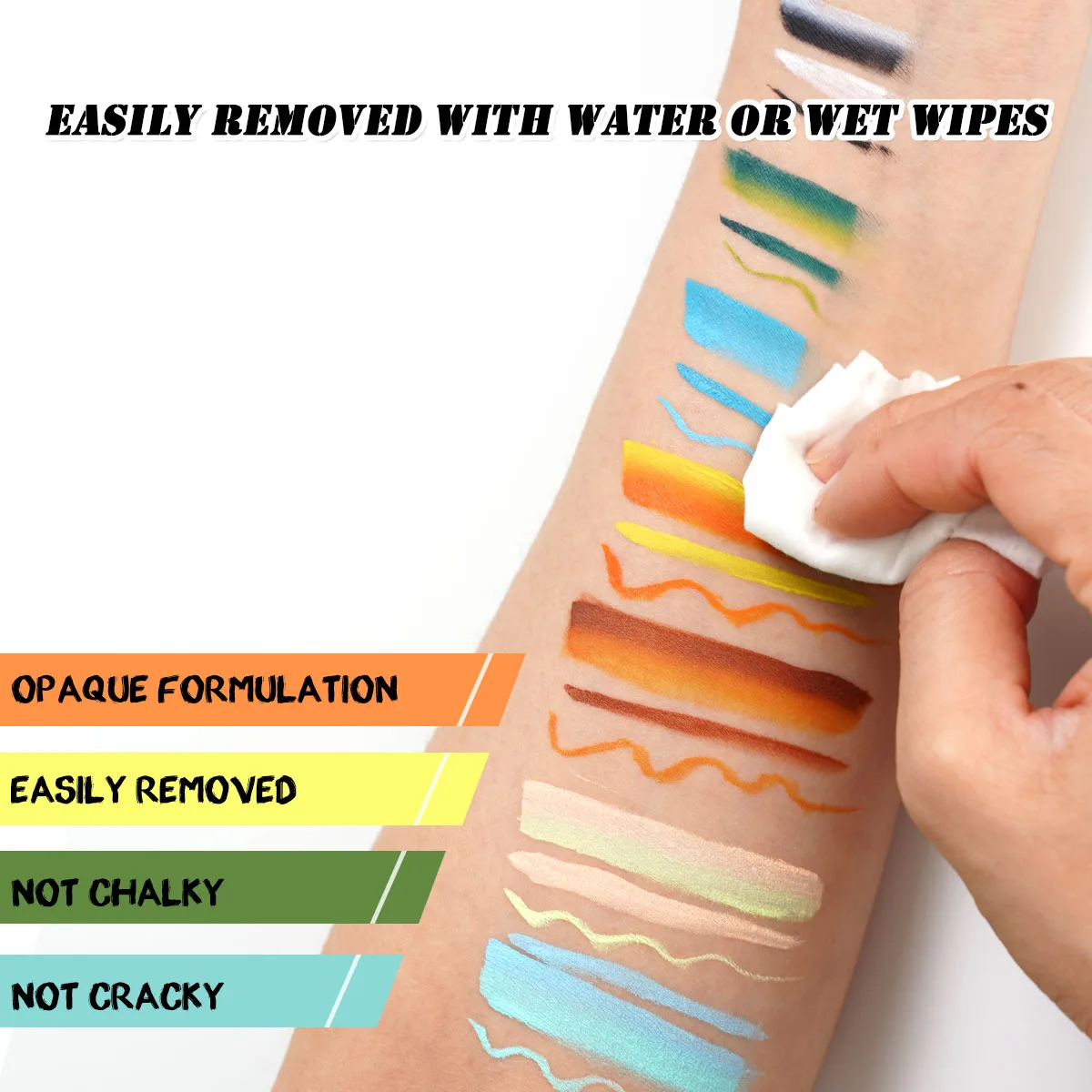 Чернила на водной основе Разделение торт с лица и тела Краски макияж легко