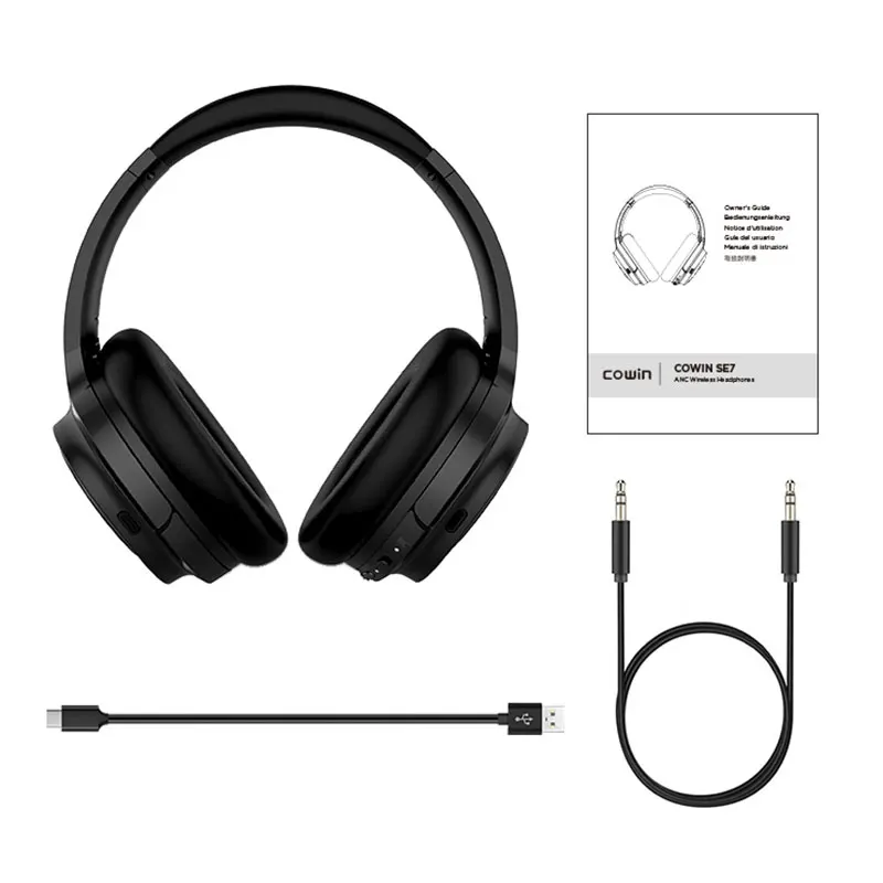 Cowin SE7MAX ANC беспроводные Bluetooth наушники с APT-X с активным шумоподавлением Наушники Bluetooth гарнитура для телефона путешествия