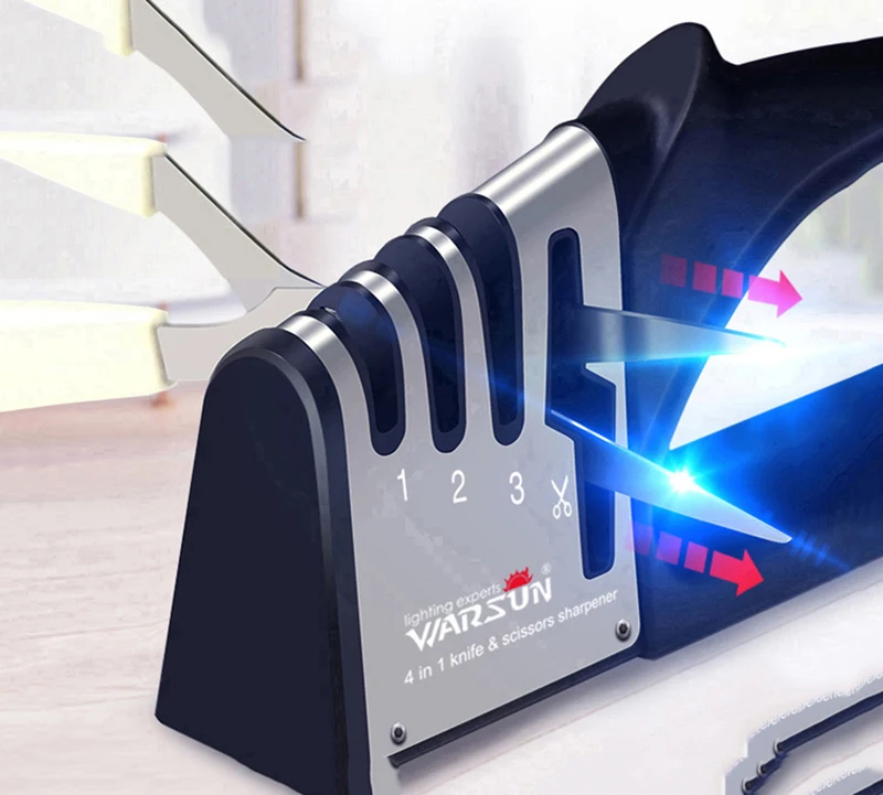 

Профессиональная точилка для ножей, Электрический камень для заточки, портативный кухонный инструмент QJJ60MDQ