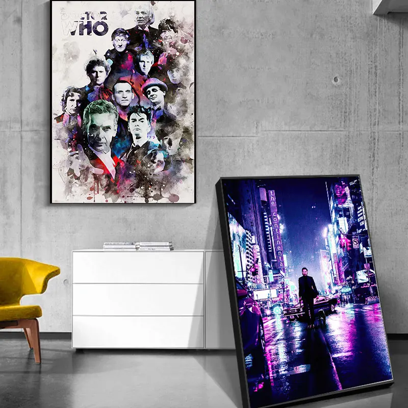 Британская научная фантастика фильм Доктор Кто картины холст живопись