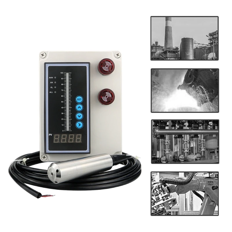 

1set 4-20MA Output Integral Liquid Oil Water Level Sensor Probe Transmitter