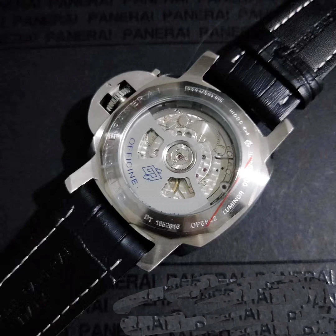 Классические новые мужские часы автоматические механические сапфир нержавеющая