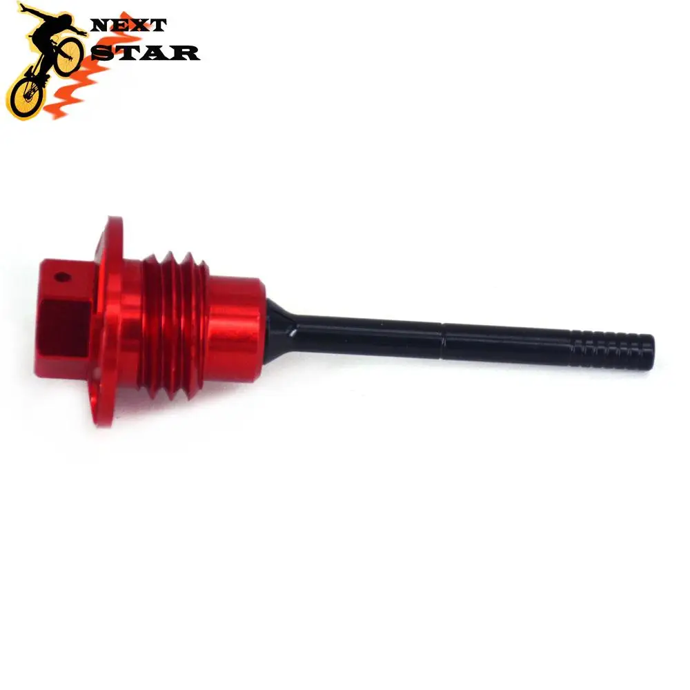 CNC 09-16 Motorcycle Red Aluminum Oil Dipstick Gauge Plugs For HONDA CRF450R CRF 450R 450 R 2009-2011 2012 2013 2014 2015 2016 | Автомобили