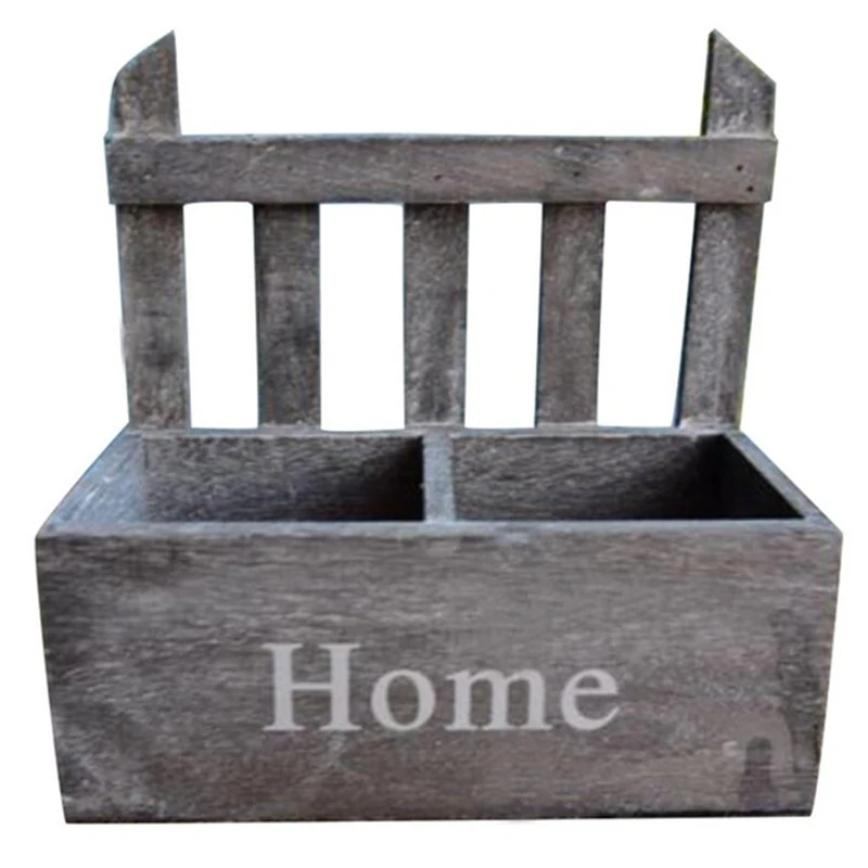 

Wall Hanging Wooden Flower Basket Cute Vase Pots Planter Simulation Home Garden Decoration Photography Props