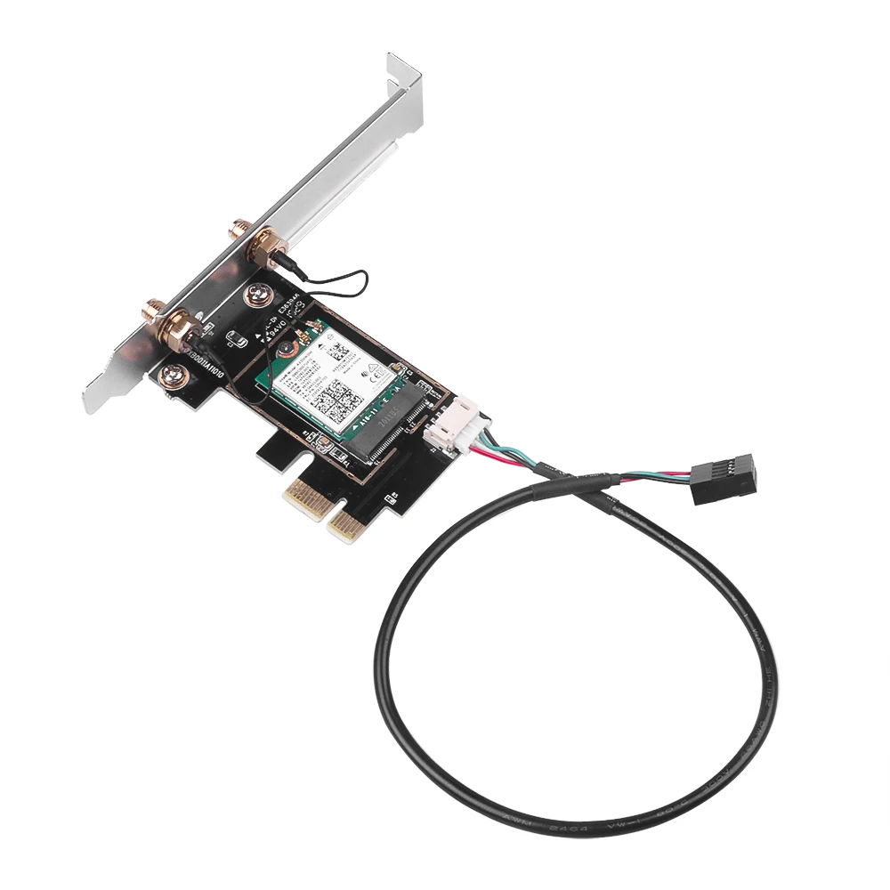 KuWFi Wifi 6 PCI-e сетевая карта Двухдиапазонная 3000 Мбит/с 802.11AX Bluetooth 5.0 Беспроводная Wifi6
