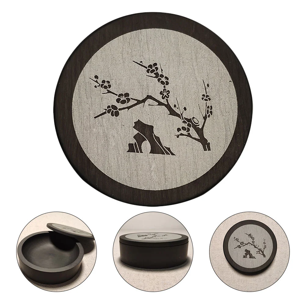 

Round Calligraphy Inkstone Creative Inkstone Professional Calligraphy Tool