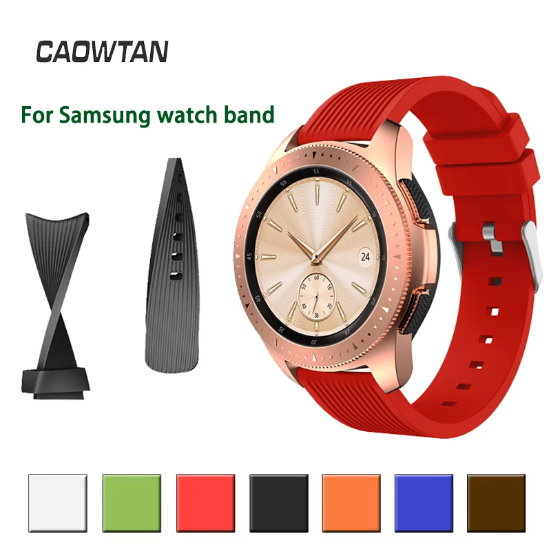 

20mm Sport Silicone Watchband For Samsung Galaxy Watch 42mm 46mm Band for Samsung Gear Sport/Gear S2 Classic watch 3 41mm 45mm