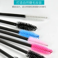 100pcs eyebrow brush sweeping spiral professional portable elbow eyebrow brush comb disposable