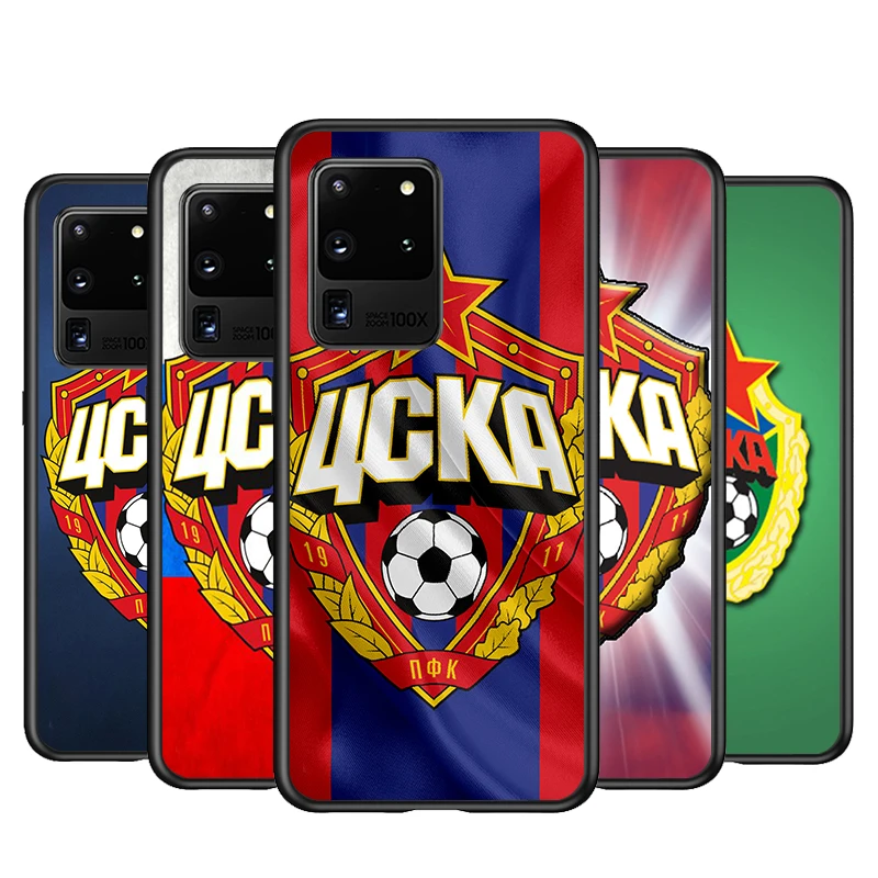 

PFC CSKA Moscow Football Team For Samsung Galaxy F12 F62 F41 F22 F32 F42 F52 Note 20 10 Pro Plus Lite 9 8 Ultra Phone Case