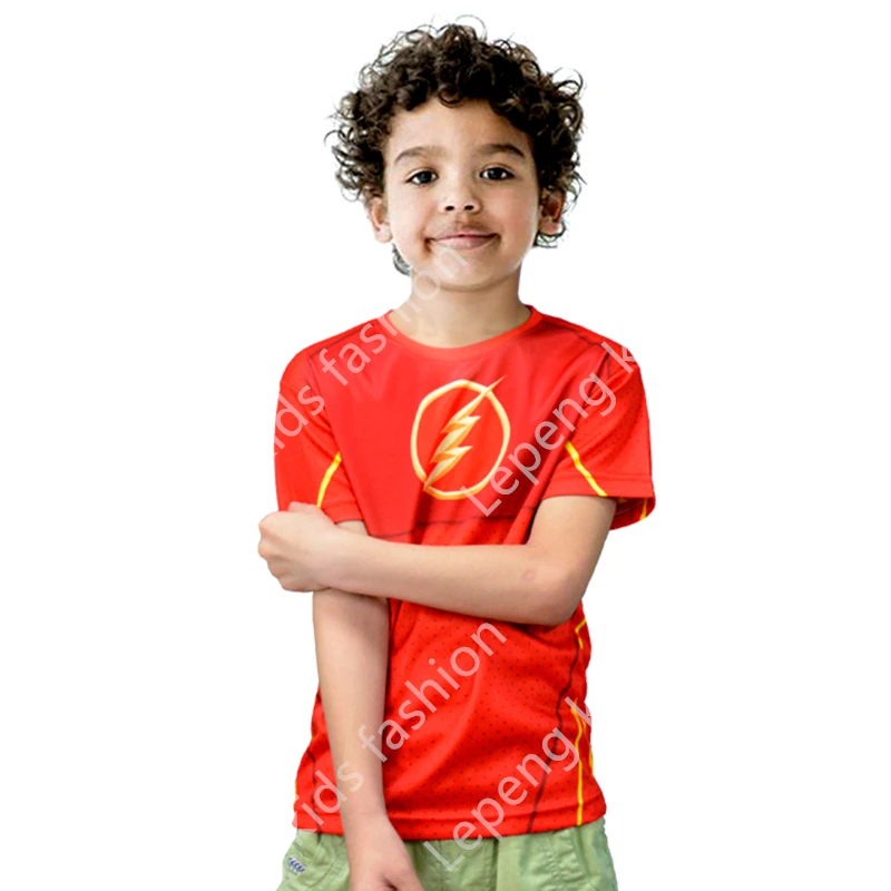 Детские футболки с супергероями мультяшные костюмы для мальчиков и девочек