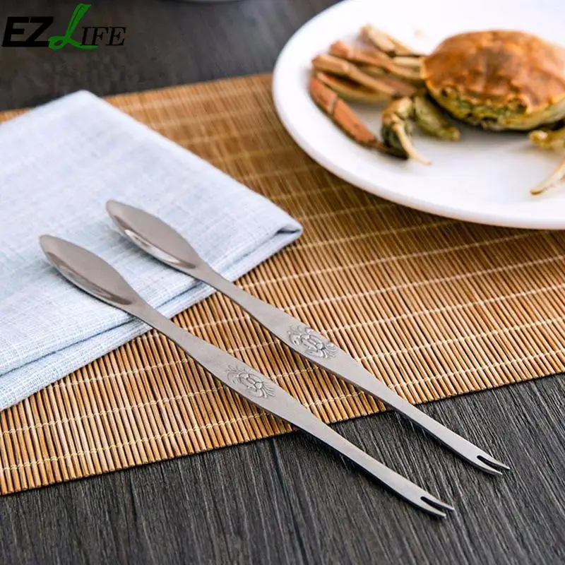 1 шт. Сталь когти есть инструмент для разделывания краба морепродукты контактный