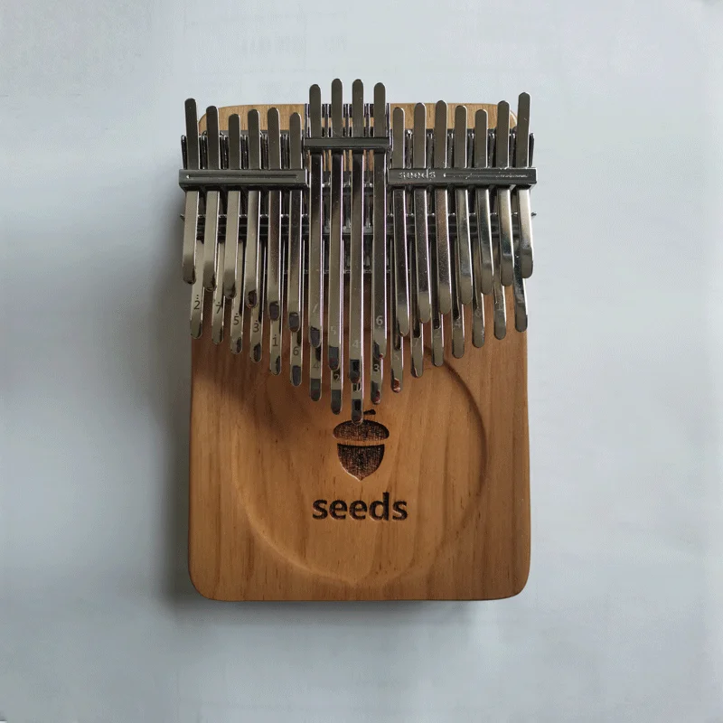 Seeds 34 Keys Pisces Kalimba 20 key Acacia  Black walnut Double-layerMusical instrument Keyboard Xylophone Beginner  Thumb piano