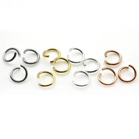 100pcs stainless steel rose gold silver plated open jump rings 4 5 6 8 10mm diy making jewelry bracelet connector accessoires