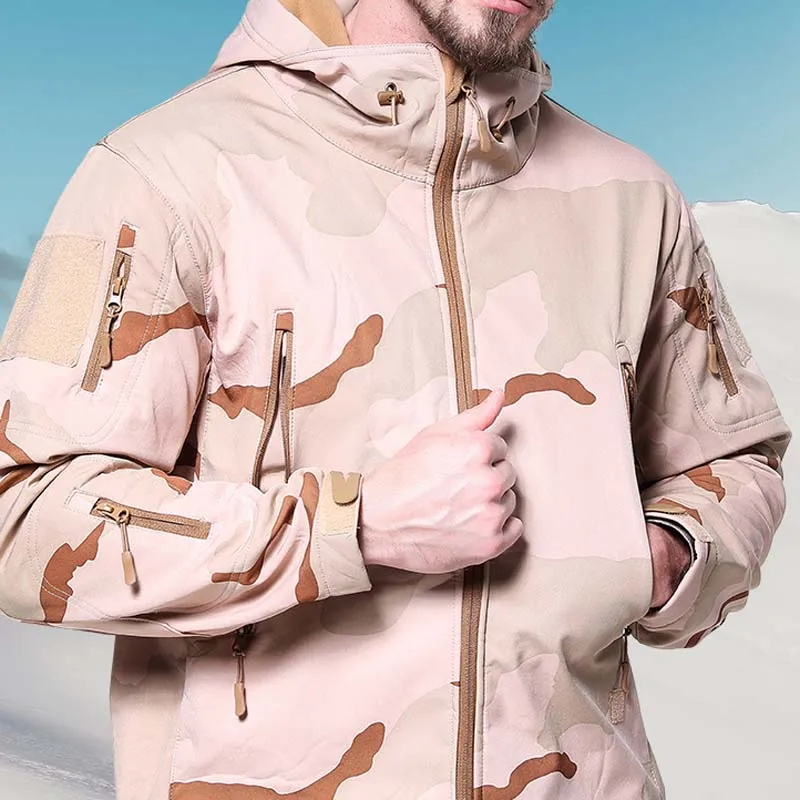 

Army Suit Military Uniform Men Outdoor Coat Jacket Soft Shell Jacket Windproof Waterproof Breathable Tactical Suits Camouflage