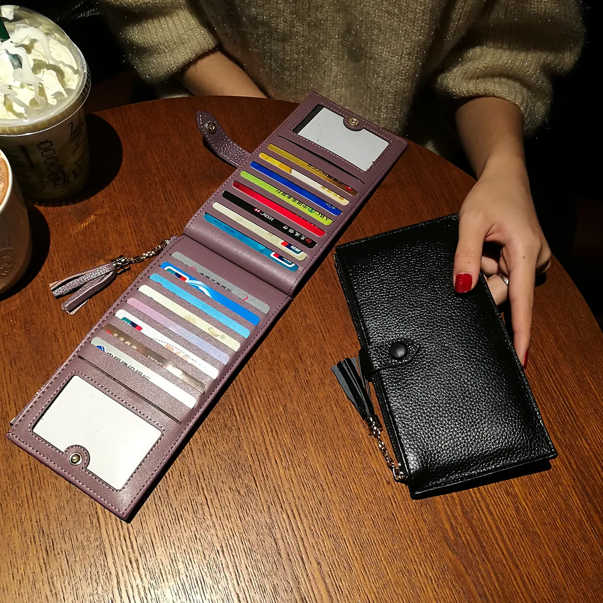 2020 Женский Мужской Длинный кошелек из натуральной кожи большой емкости модный