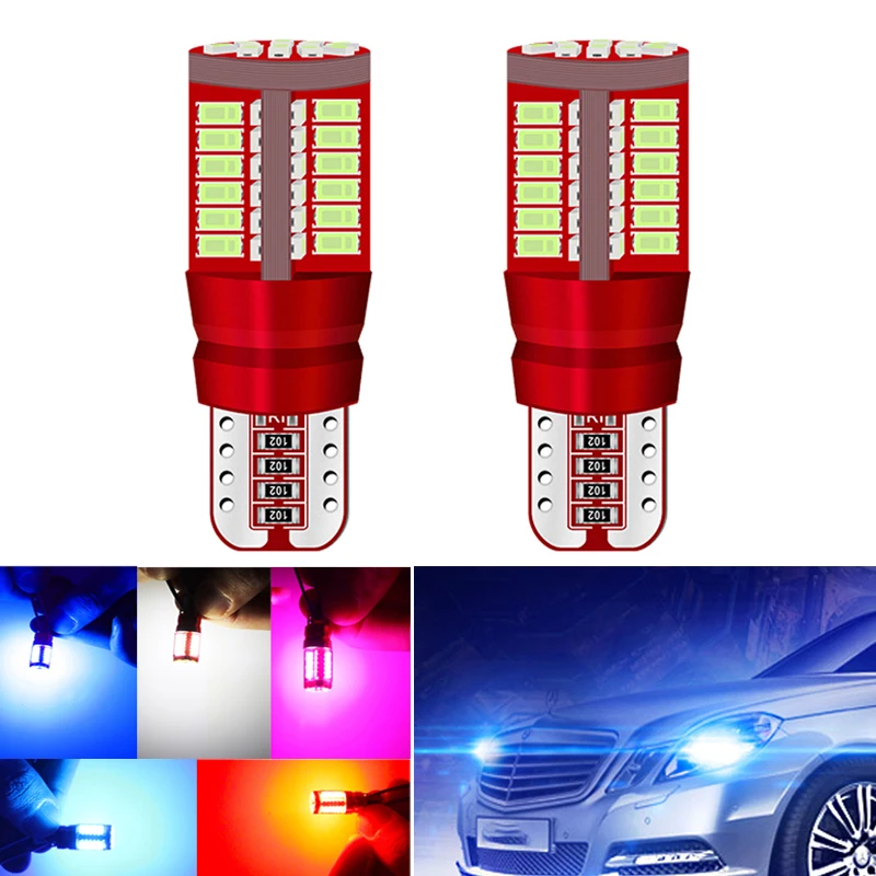 2x T10 168 192 W5W 57SMD 3014 автомобильная светодиодная лампа Canbus без ошибок габаритный