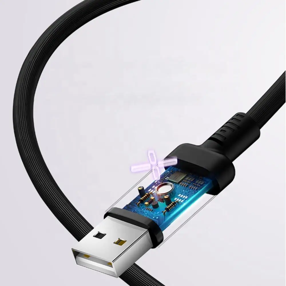 Кабель Micro USB кабель для быстрой зарядки светодиодный светильник Зарядный USB-шнур
