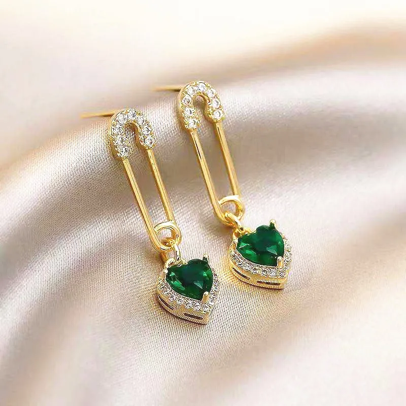 

Изысканные серьги с кристаллами, новинка 2020, модные элегантные длинные женские серьги в французском стиле ретро