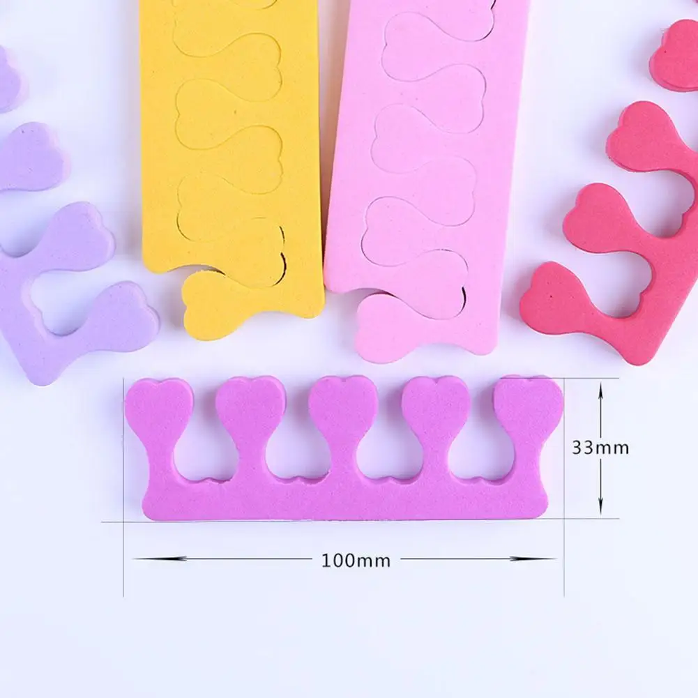 

2pcs Nail Art Toes Separators Fingers Random Color Soft Sponge UV Gel Polish Beauty Manicure Pedicure Tools