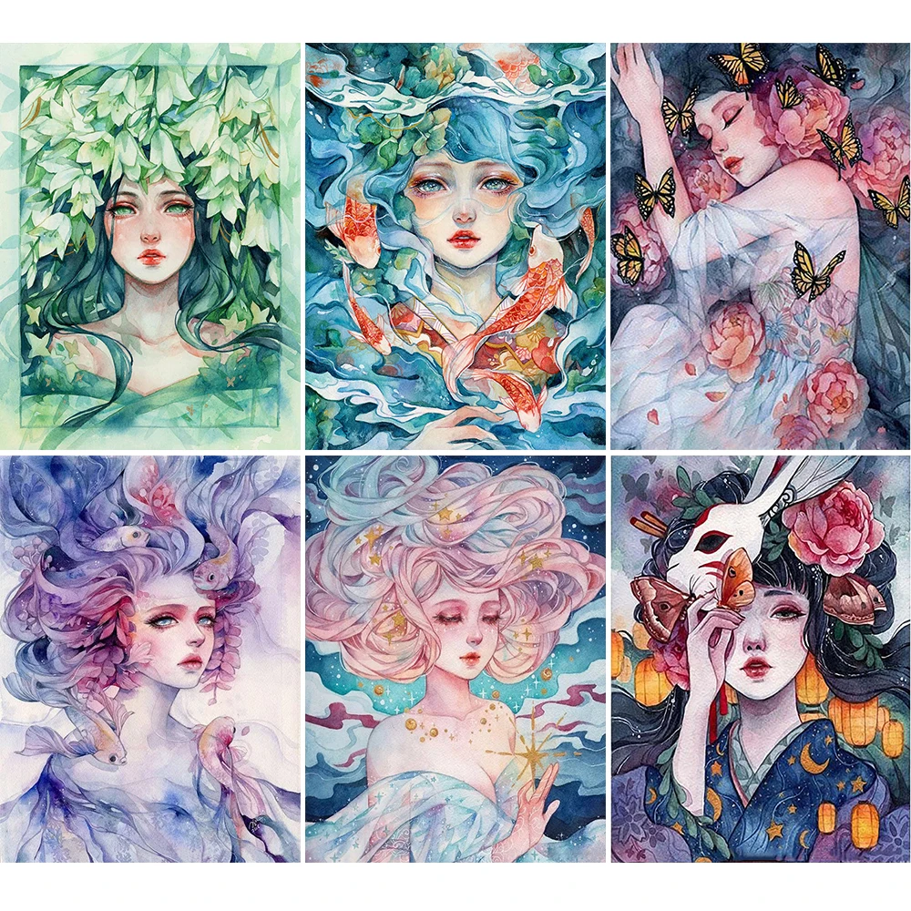 

5d Diy Cartoon Princess Character Series Diamond Painting Square diamond round diamond full custom diamond painting Decorative