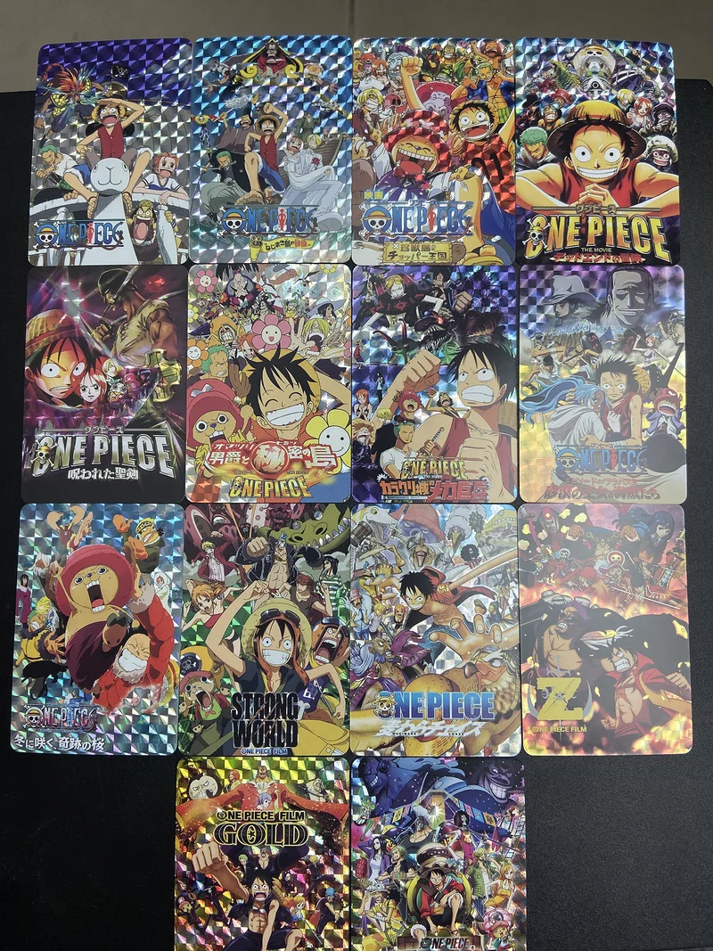 

14pcs/set One Piece Fourteen Theatrical Editions Luffy Ace Choba Hobby Collectibles Game Anime Collection Cards