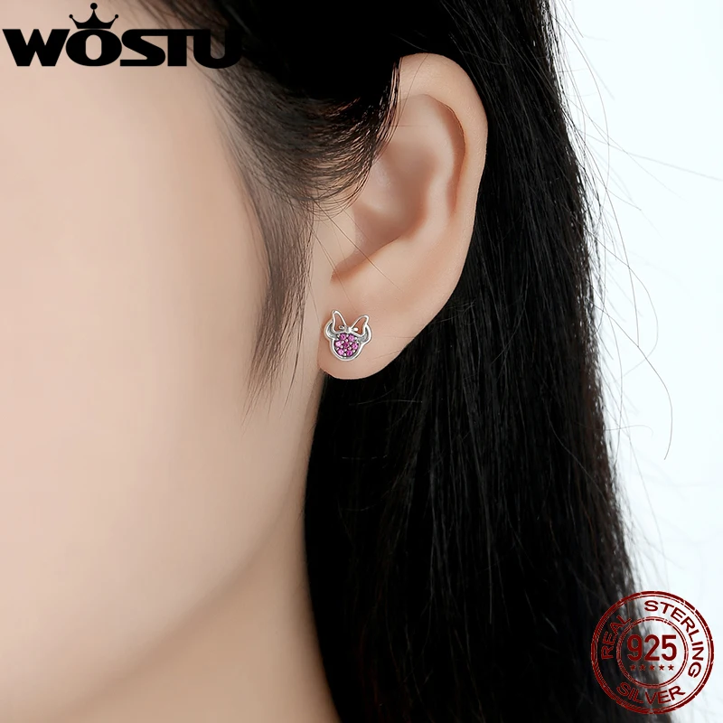 Женские серьги-гвоздики из серебра 925 пробы с фианитом | Украшения и аксессуары