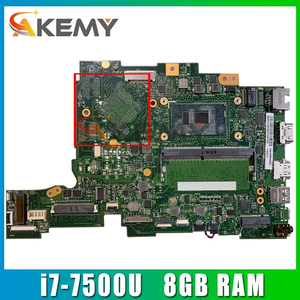

Материнская плата Akemy для ноутбука ACER Aspire TMP449 i7-7500U, материнская плата PA4DB SR2ZV с ОЗУ 8 Гб DDR4