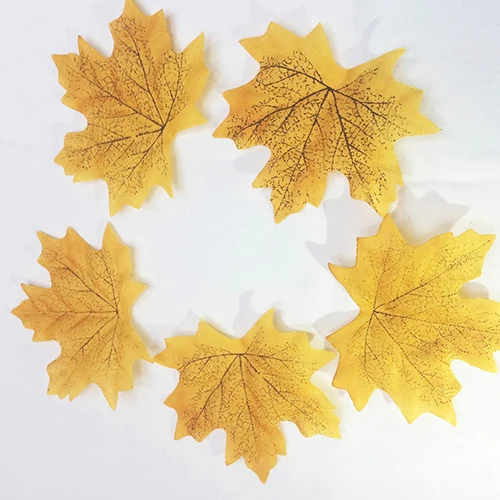 100 Pcs Fall Fake Silk Leaves Wedding Favor Autumn Maple Leaf DIY Home Garden Decoration Plants Photography | Дом и сад