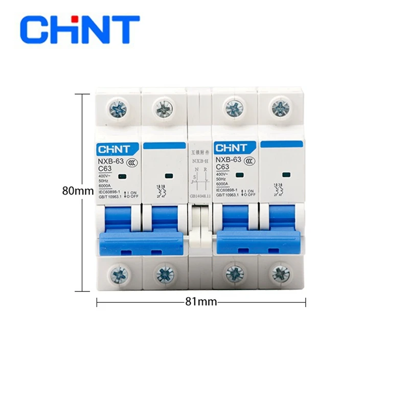 CHINT NXB-63 2P 32A 40A 63a MTS Dual Power ручной выключатель цепи MCB 50 Гц/60 Гц 400 В ~ | Обустройство