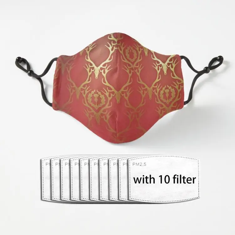 Многоразовая маска для лица Hannibal защитная хлопковая ткань противопылевая с