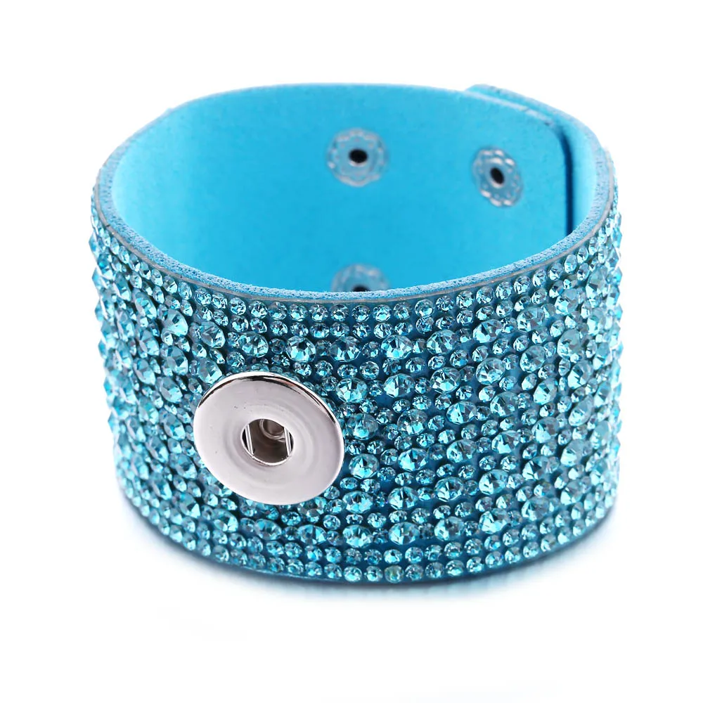 Новый кожаный браслет с застежкой для женщин бриллиантовый подходит рукоделия 18