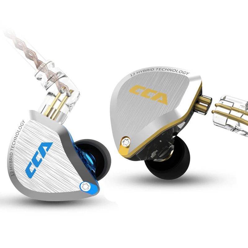 

CCA C12 Free Shipping 5BA+1DD 12 Unit Hybrid HIFI Earphones Bass Earphone Earbuds Noise Cancelling Earphones C16 ZSX ZS10PRO New