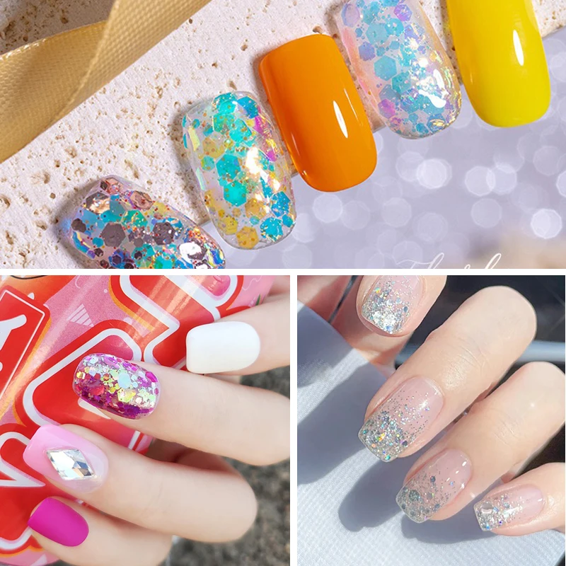 Палетка с блестками для макияжа ногтей сделай сам 4 коробки тени век цветные