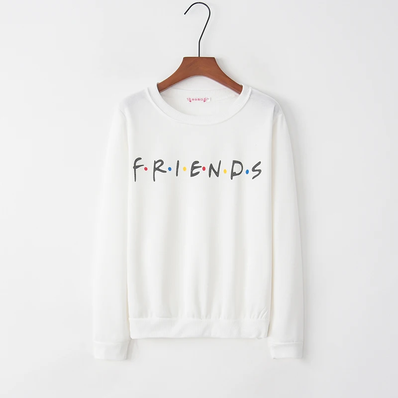 

2021 Fall Fashion All-match Women's Hoodie New Letter Pattern Round Neck Long Sleeve Pure Cotton Casual Sweater Classic Edition