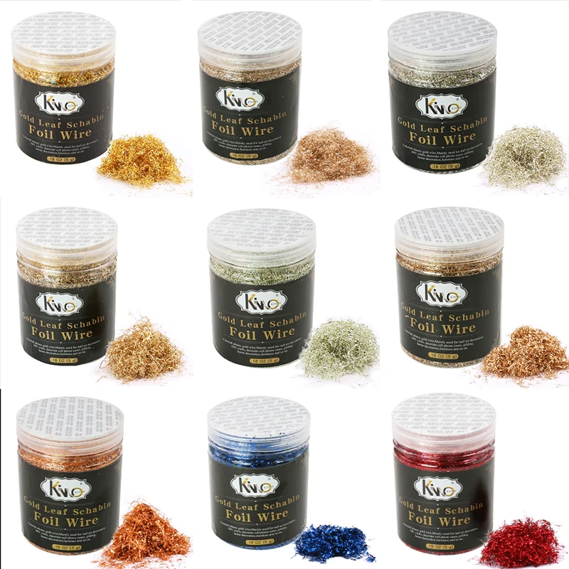Красочные листы золотых листьев хлопья золотая фольга бумага для художественных