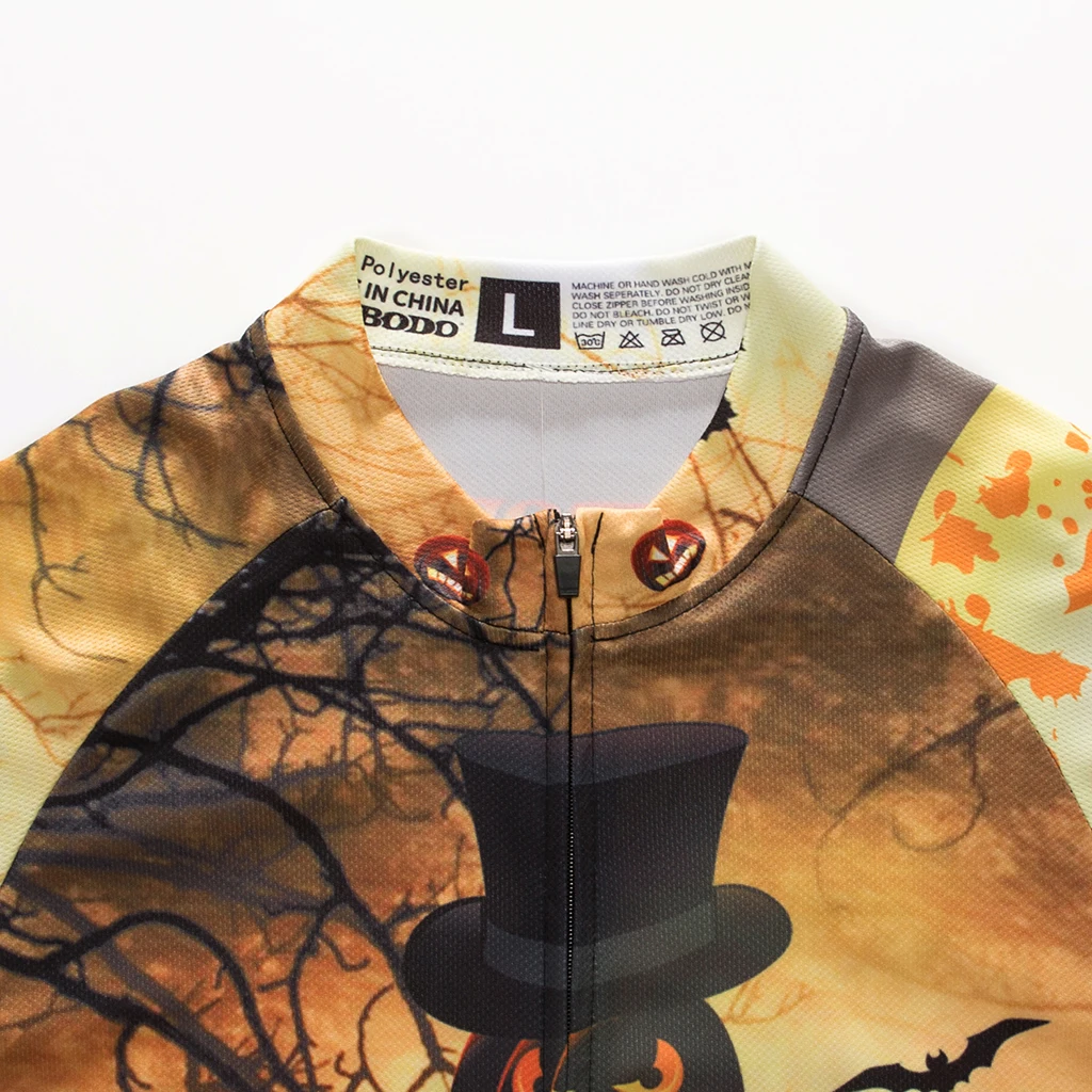 Новинка 2020 комплект одежды с принтом Хэллоуина длинным рукавом на молнии для