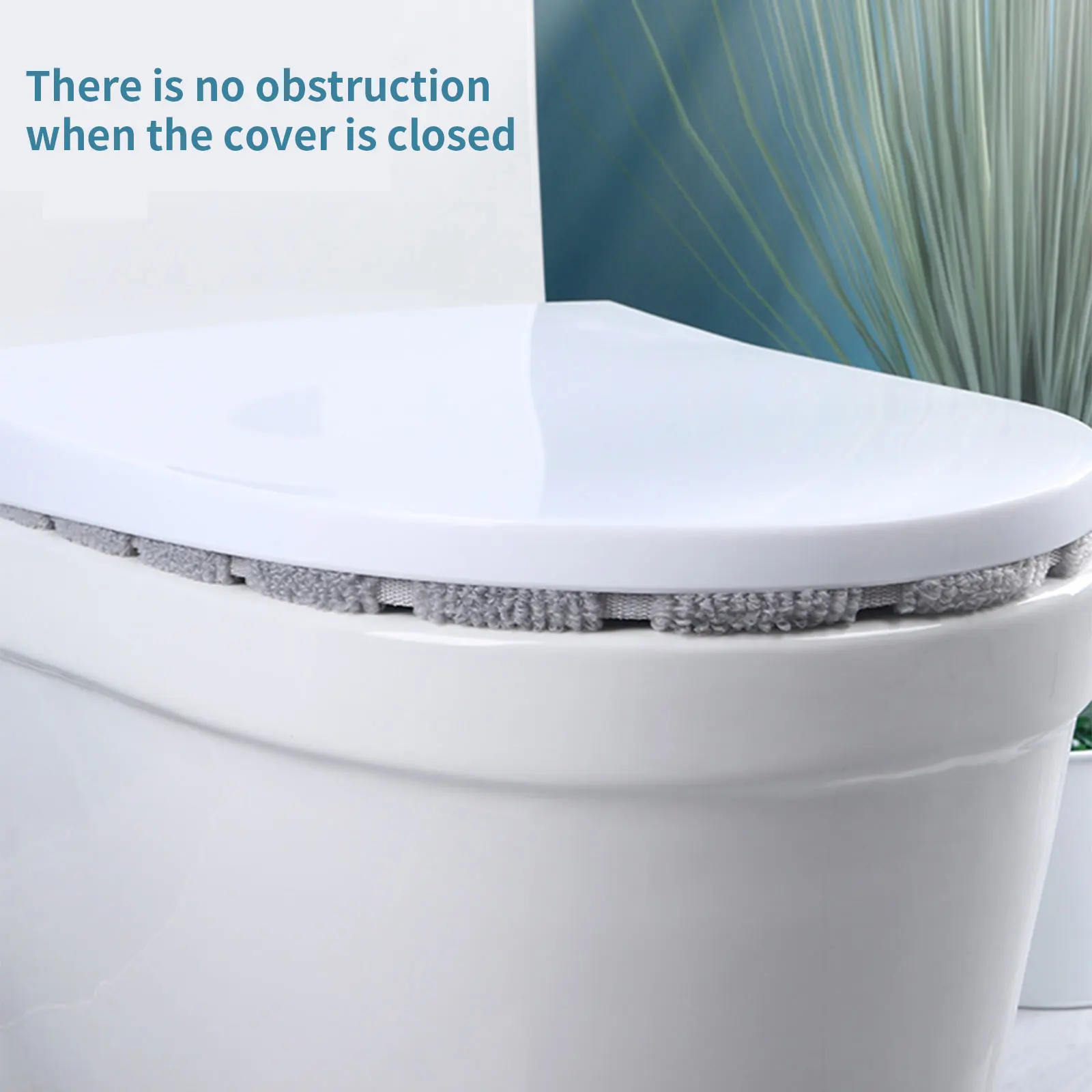 Универсальный теплый мягкий плюшевый коврик для моющееся сиденье унитаза