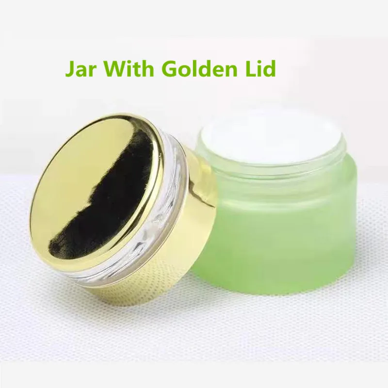 Роскошная зеленая стеклянная Косметическая банка 30 мл для кремовой основы