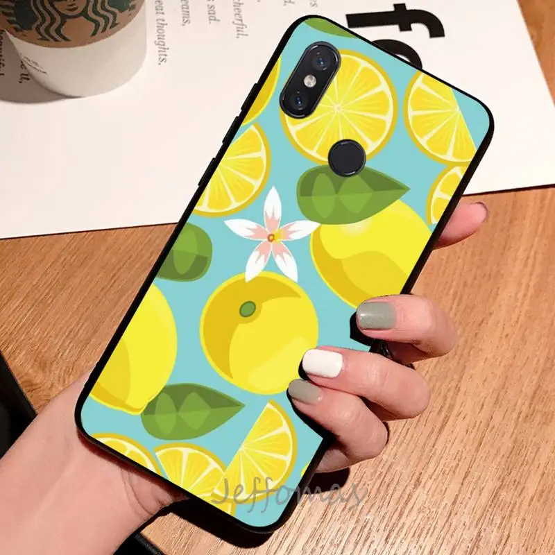 

lemon fruit fresh yellow Phone Case For Xiaomi Redmi 7 8 9t a3Pro 9se k20 mi8 max3 lite 9 note 9s 10 pro