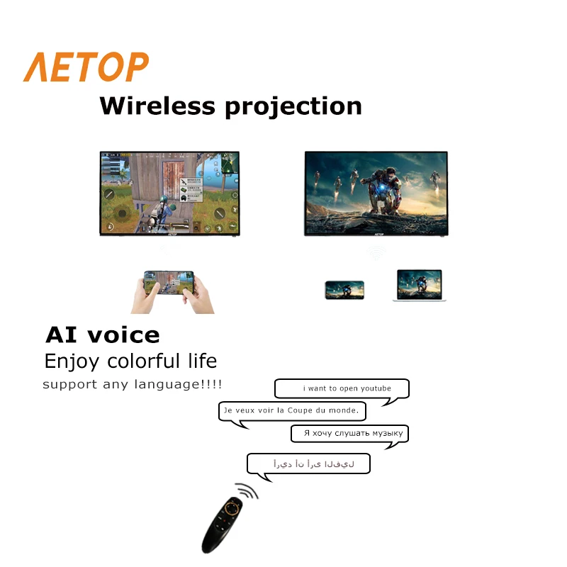 Бесплатная доставка телевизор 43 дюймов led uhd Телевизор android 4k Смарт ТВ плоский