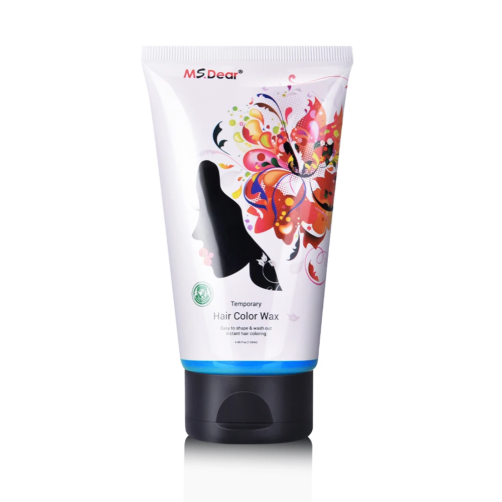 

Hair Color Wax 8 Colors Unisex Multi-Colors Instant Hair Coloring Pomades Natural Hairstyle Cream for Men Women Blue /Purple