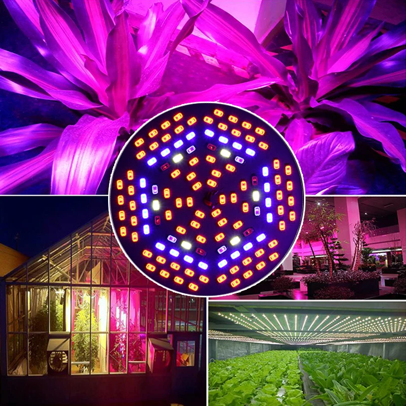 Светодиодные лампы спектра для выращивания растений светильник освещение s E26 E27