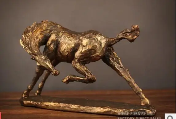 

Creative office gift horse sculpture resin crafts American country animal home decoration crafts statue decorated sculptures