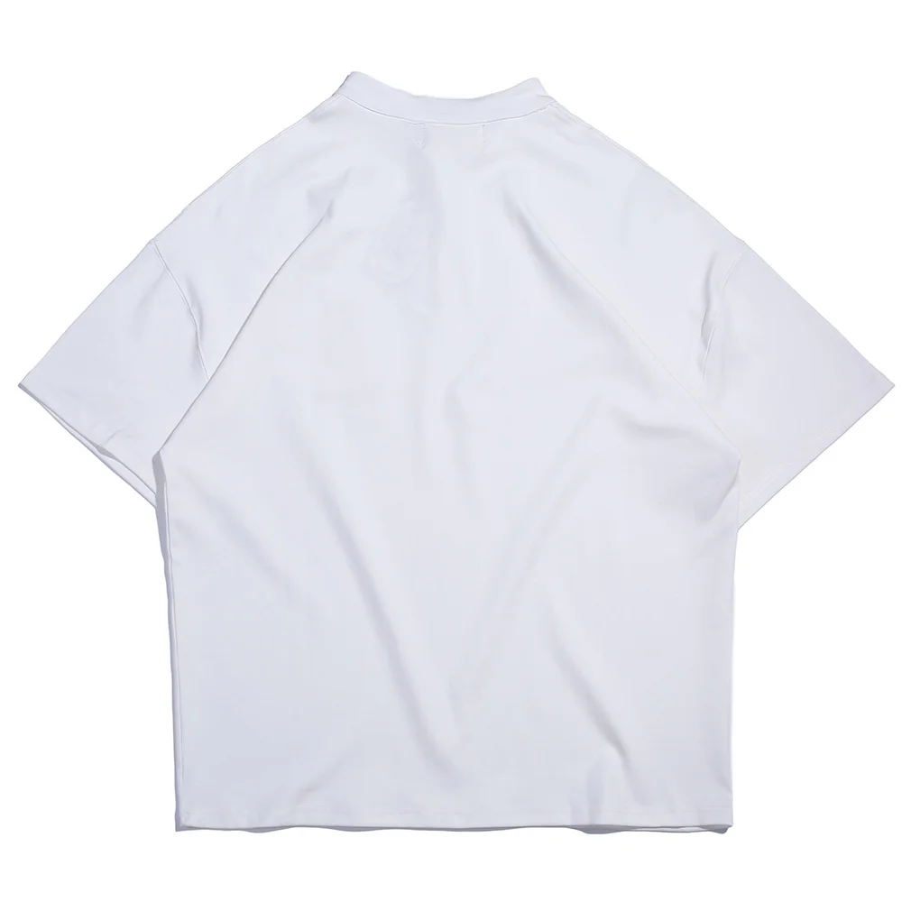 

Мужская хлопковая футболка с коротким рукавом, свободного покроя