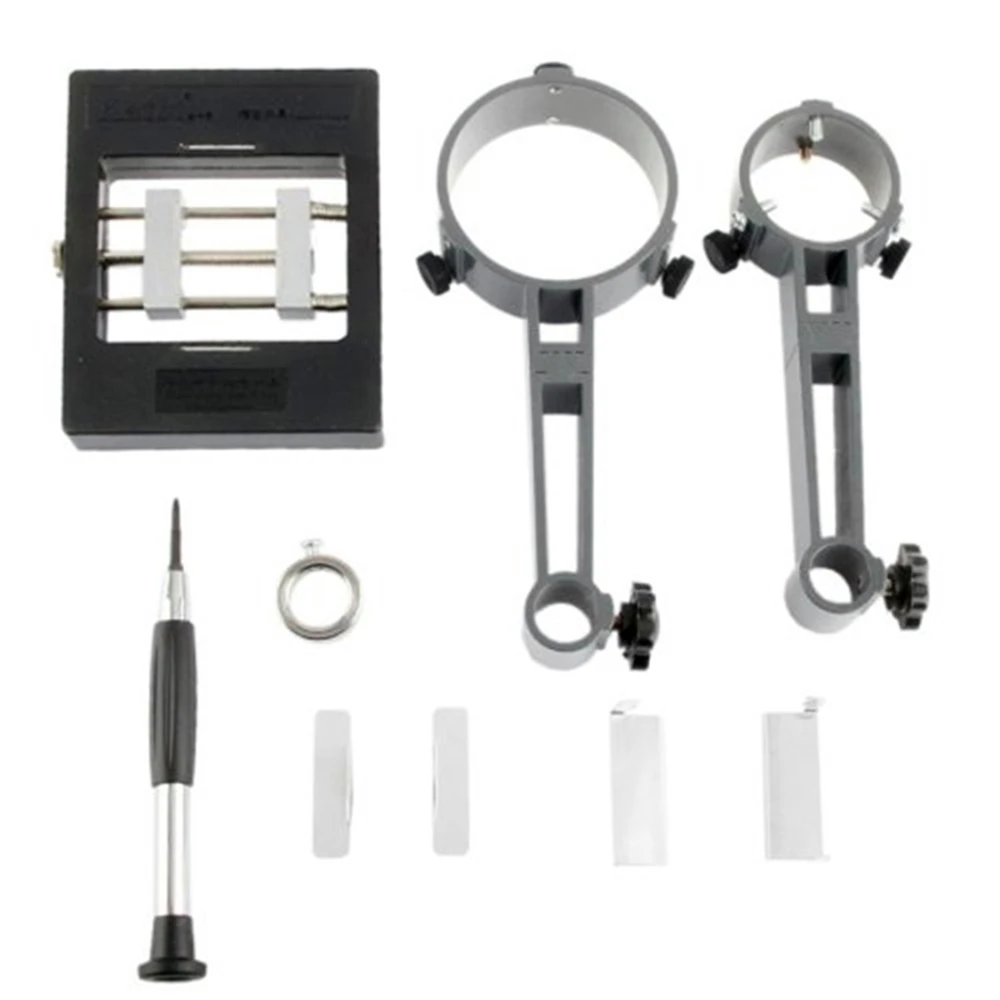 hot air gun clamp holder f 204 mobile phone laptop bga rework reballing station hot air gun clamp jig nt f204 fixtures free global shipping