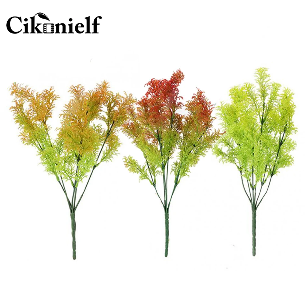 Искусственные цветы травы для дома листва свадебного декора поставки поддельные