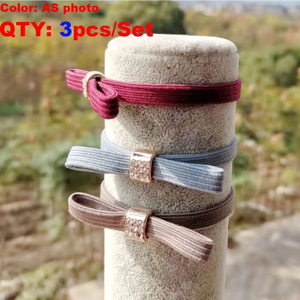Isnice Диаметр 4 см аксессуары для волос для женщин Scrunchies упругой резинки для волос женские украшения резинка для волос резинки для волос заколки для волос повязка на голову для волос резинка для волос ободок для - Цвет: 3pcs